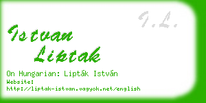 istvan liptak business card