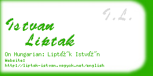 istvan liptak business card
